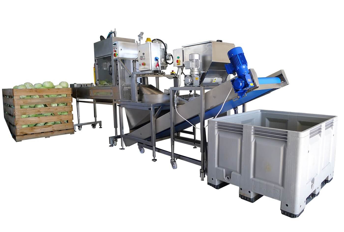 Automatic Cabbage Processing Line S80 Industrial Vegetable Cutting