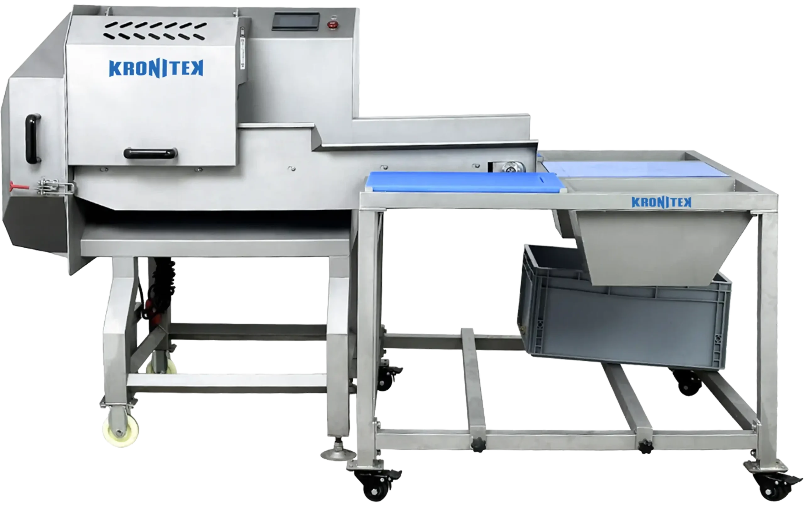 Belt cutter BS160 cutting lettuce and leafy greens at high volume